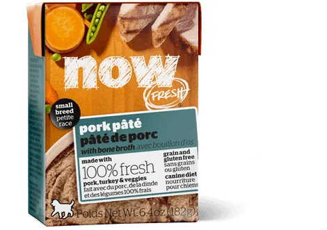 Now! Fresh Grain Free Small Breed Pork Pâté for Dogs