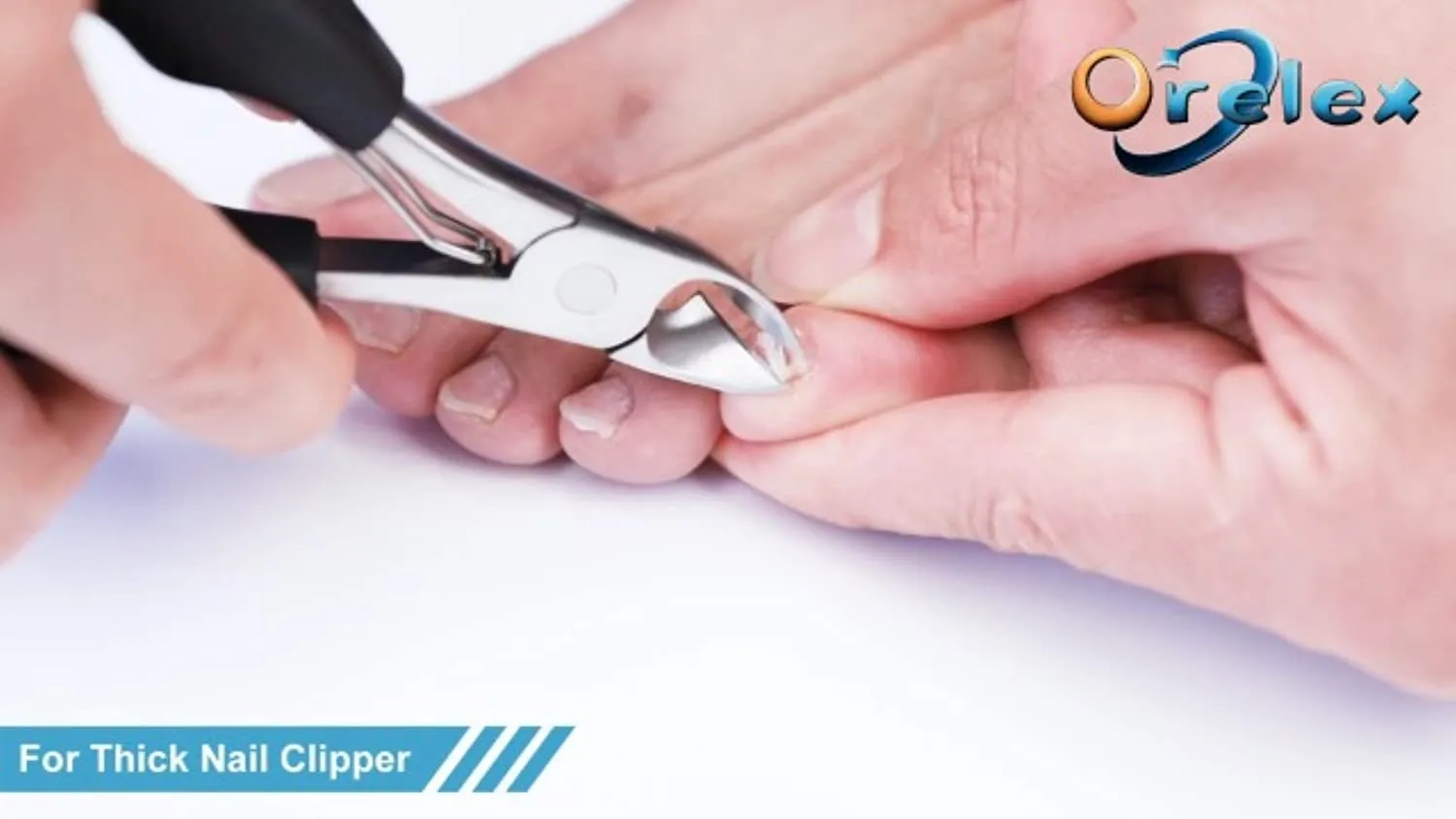 Orelex Nail Clippers for Thick Nails, Toenail Clippers Ingrown Toenail Tool for Men and Adults, Seniors, Predicure, Professional, Super Sharp Curved Blade Grooming Tool