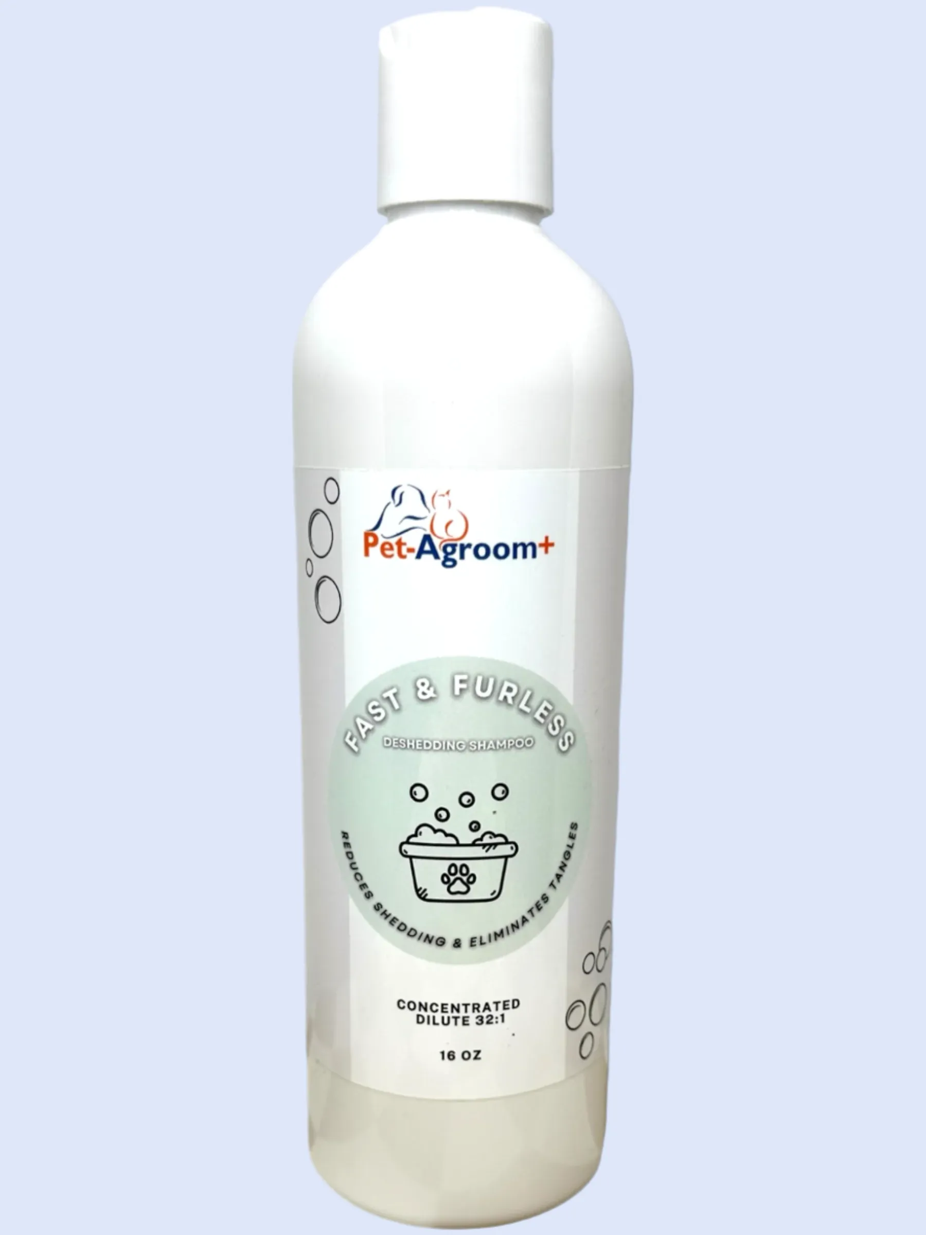 Pet-Agroom Fast & Furless Deshedding Shampoo - 16 oz