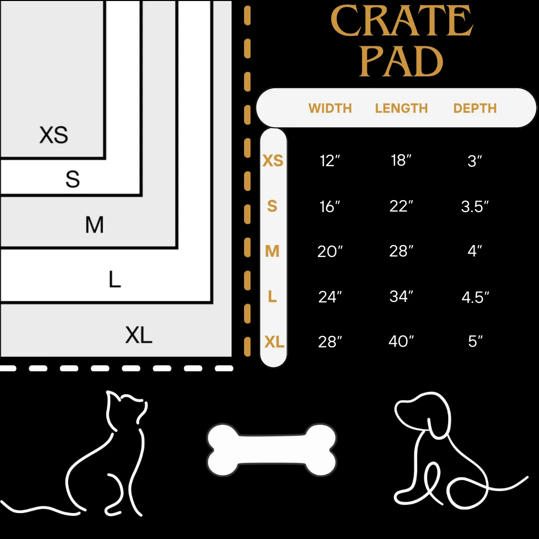 Pet Bed JulesRoche Memory Foam Comfort Crate Pad