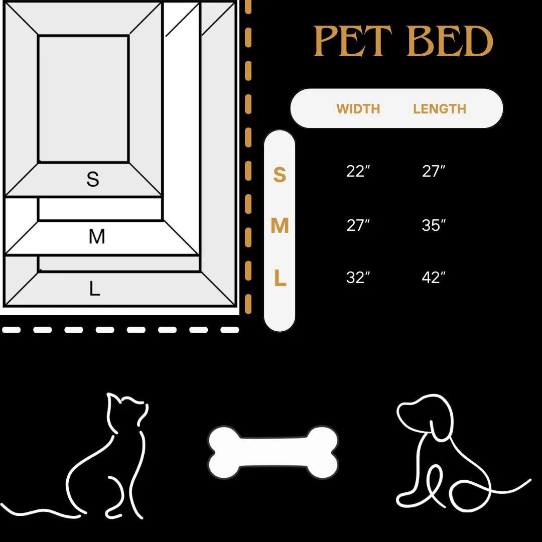 Pet Bed JulesRoche Memory Foam High-Density Comfort