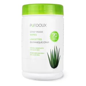 Purdoux CPAP Mask Wipes – Aloe Vera (Unscented)