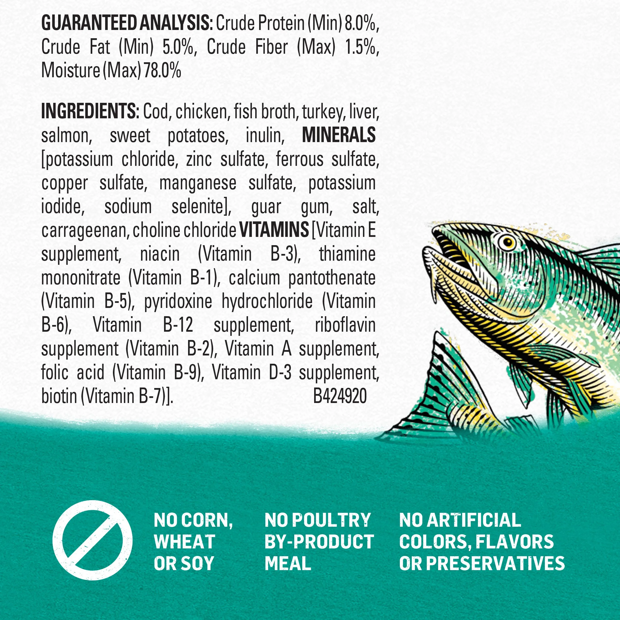 Purina Beyond Natural Wet Dog Food Pate High Protein, Grain Free Alaskan Cod, Salmon & Sweet Potato, 13 oz Can