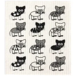 Swedish Dish Sponge Cloth - Cats