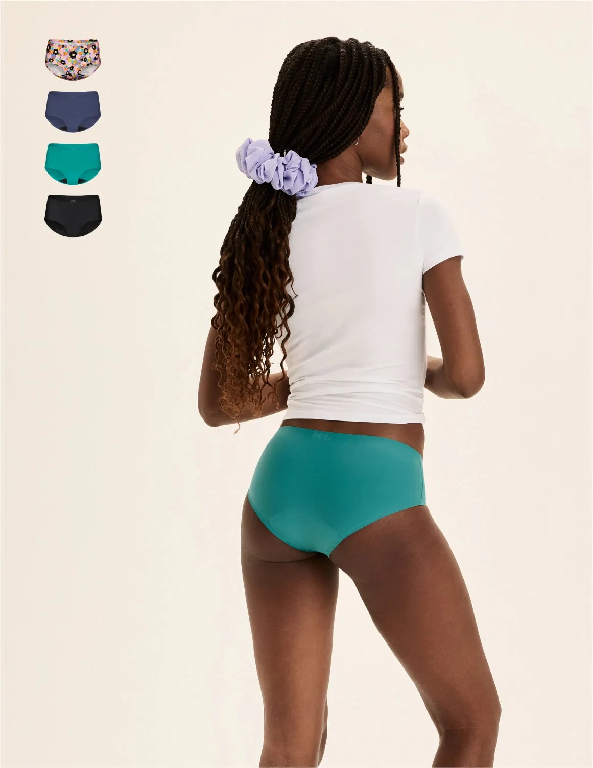 Teen Super Leakproof® No-Show 4-Pack - Boyshort