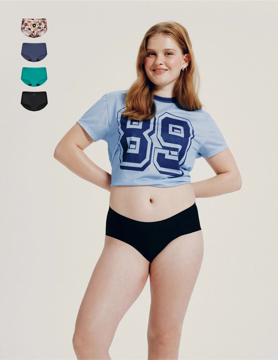 Teen Super Leakproof® No-Show 4-Pack - Boyshort