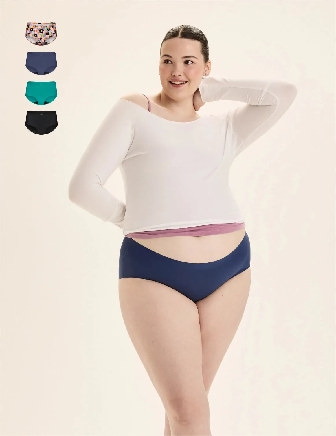 Teen Super Leakproof® No-Show 4-Pack - Boyshort