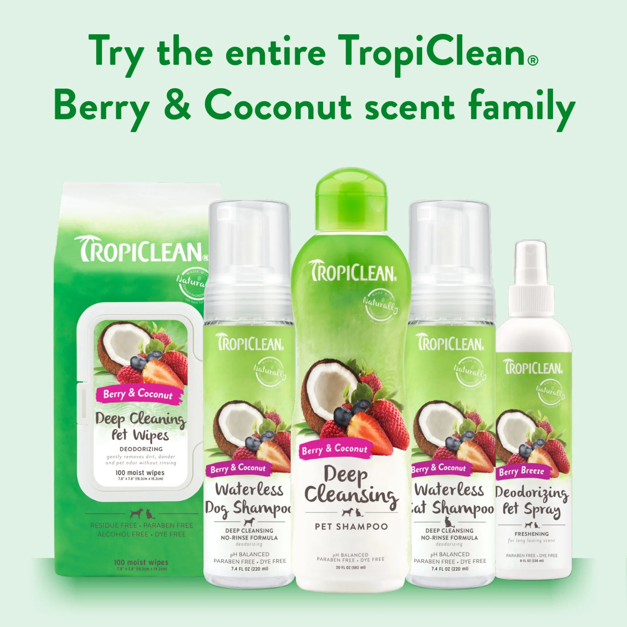 Tropiclean Wipes Deep Cleaning Deodorizing 100 Ct