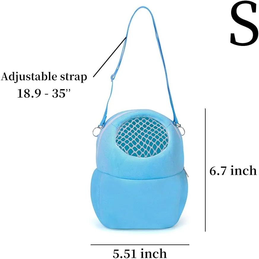 WishLotus Pet Carrier Bag, Portable Outgoing Travel Handbags with Nylon Straps Small Pet Pouchfor Dwarf Hamster