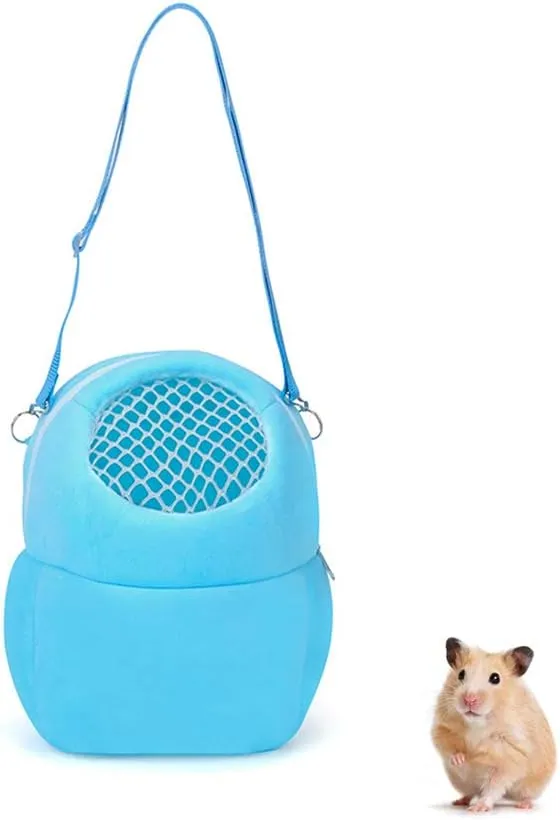 WishLotus Pet Carrier Bag, Portable Outgoing Travel Handbags with Nylon Straps Small Pet Pouchfor Dwarf Hamster